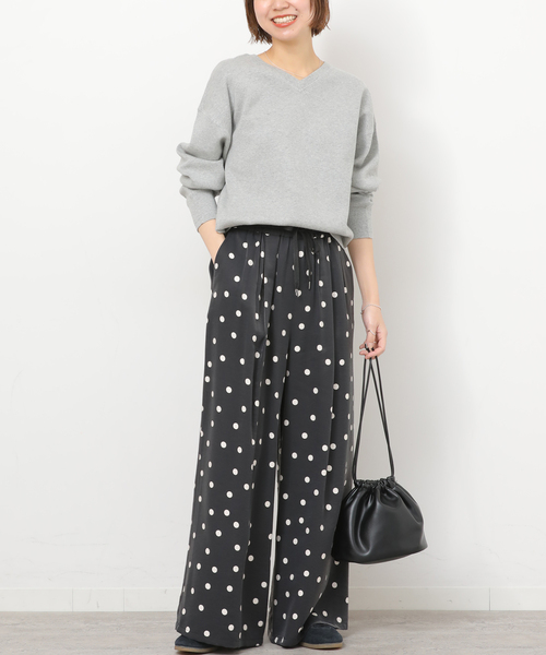 JOURNAL STANDARD relume（ジャーナルスタンダード　レリューム）の「ランダムドットギャザーワイドパンツ（その他パンツ・レディース・ブラック・38/36）」の20枚目の写真