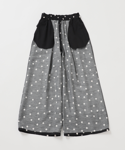 JOURNAL STANDARD relume（ジャーナルスタンダード　レリューム）の「ランダムドットギャザーワイドパンツ（その他パンツ・レディース・ブラック・38/36）」の18枚目の写真