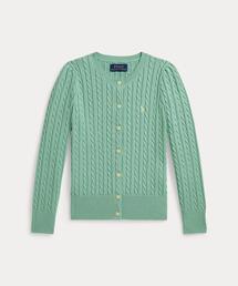 新品　ラルフローレン　コットンカーディガン　カーキ POLO RALPH LAUREN - ポロ ラルフローレン POLO RALPH LAUREN