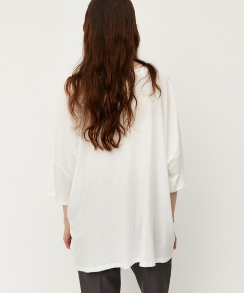 Auntie Rosa Holiday(アンティローザホリデー)の「オーバーサイズシアーロゴTEE(Tシャツ/カットソー・レディース・グレー/ホワイト・FREE)」の8枚目の写真
