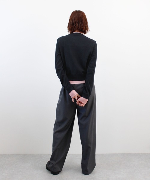 ABYS(アビス)の「ロゴ刺繍レイヤードカーディガン(カーディガン/ボレロ・レディース・ネイビー/ベージュ/グレー/ブラウン・FREE)」の18枚目の写真