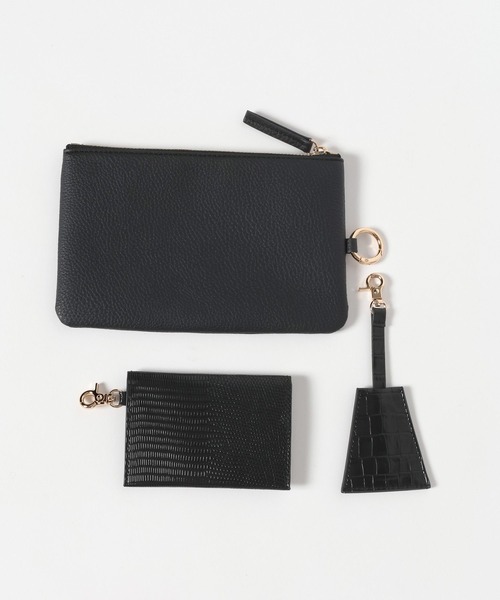 mysty woman(ミスティウーマン)の「リングチャームBAG 657453(ショルダーバッグ・レディース・ブラック/ライトグレー・FREE)」の7枚目の写真