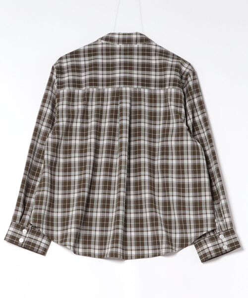 Eddie Bauer（エディーバウアー）の「クラシック チェック 長袖シャツ（シャツ/ブラウス・レディース・ベージュ系/ダークグリーン系/ブルー系・S/M/L/XL）」の18枚目の写真