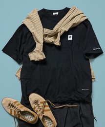 Columbia（コロンビア）の「限定展開 Columbia×FREAK'S STORE/コロンビア 別注 インペリアルパーク サイドポケット クルーネックTシャツ（Tシャツ/カットソー）」