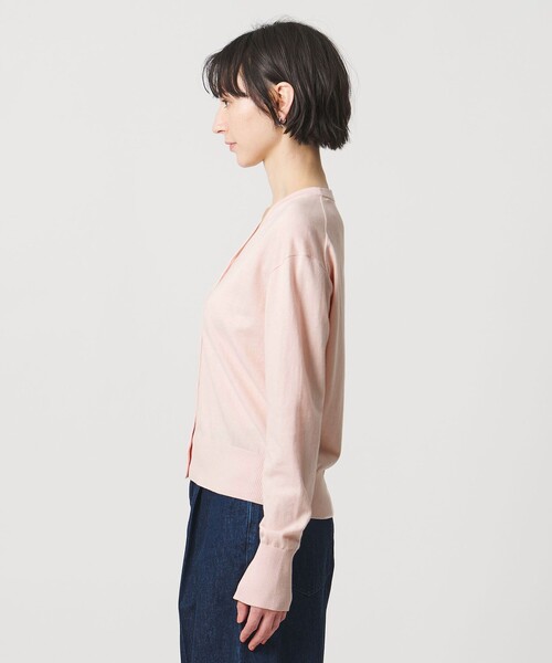 UNITED ARROWS(ユナイテッドアローズ)の「Vネック カーディガン(カーディガン/ボレロ・レディース・ネイビー/ライトピンク・FREE)」の8枚目の写真