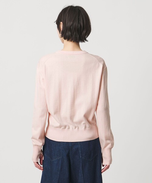 UNITED ARROWS(ユナイテッドアローズ)の「Vネック カーディガン(カーディガン/ボレロ・レディース・ネイビー/ライトピンク・FREE)」の9枚目の写真