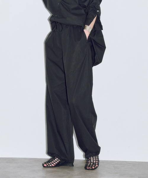 CITYSHOP(シティーショップ)の「EASY PANTS : パンツ(その他パンツ・レディース・ホワイト/ブラック・36/38)」の3枚目の写真