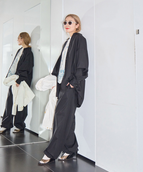 CITYSHOP(シティーショップ)の「EASY PANTS : パンツ(その他パンツ・レディース・ホワイト/ブラック・36/38)」の7枚目の写真