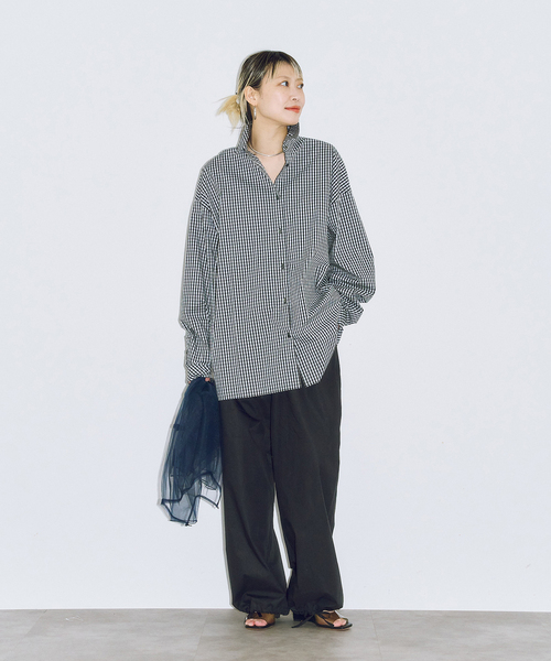 CITYSHOP(シティーショップ)の「EASY PANTS : パンツ(その他パンツ・レディース・ホワイト/ブラック・36/38)」の12枚目の写真
