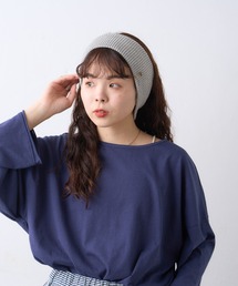 CIAOPANIC TYPY | ■プレート付きリブヘアターバン(ヘアバンド)