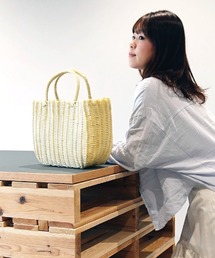 MAZEMAZE（マゼマゼ）の「プラリュクスハンドメイドかごバッグ（かごバッグ）」