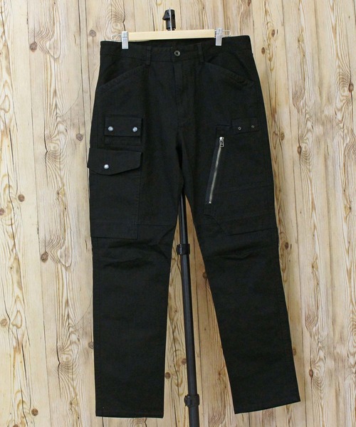 AVIREX（アヴィレックス）の「TRETCH HERRINGBONE CARGO PANTS（カーゴパンツ・メンズ・セージグリーン/ブラック/カーキ・M/L/XL/XXL）」の7枚目の写真