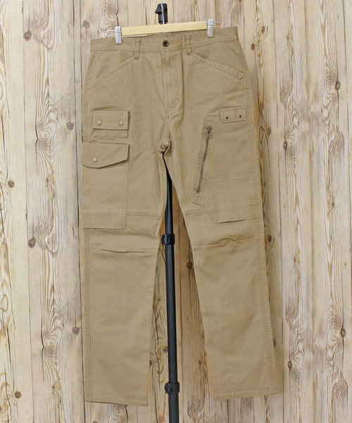 AVIREX（アヴィレックス）の「TRETCH HERRINGBONE CARGO PANTS（カーゴパンツ・メンズ・セージグリーン/ブラック/カーキ・M/L/XL/XXL）」の13枚目の写真