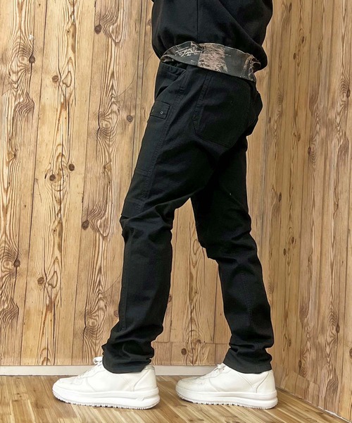 AVIREX（アヴィレックス）の「TRETCH HERRINGBONE CARGO PANTS（カーゴパンツ・メンズ・セージグリーン/ブラック/カーキ・M/L/XL/XXL）」の5枚目の写真