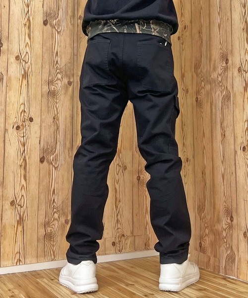 AVIREX（アヴィレックス）の「TRETCH HERRINGBONE CARGO PANTS（カーゴパンツ・メンズ・セージグリーン/ブラック/カーキ・M/L/XL/XXL）」の6枚目の写真