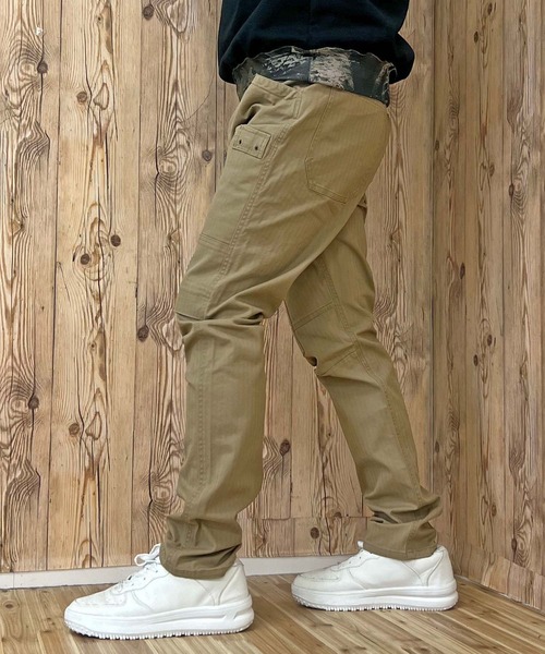 AVIREX（アヴィレックス）の「TRETCH HERRINGBONE CARGO PANTS（カーゴパンツ・メンズ・セージグリーン/ブラック/カーキ・M/L/XL/XXL）」の11枚目の写真
