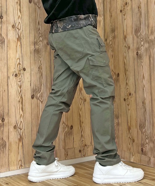 AVIREX（アヴィレックス）の「TRETCH HERRINGBONE CARGO PANTS（カーゴパンツ・メンズ・セージグリーン/ブラック/カーキ・M/L/XL/XXL）」の17枚目の写真
