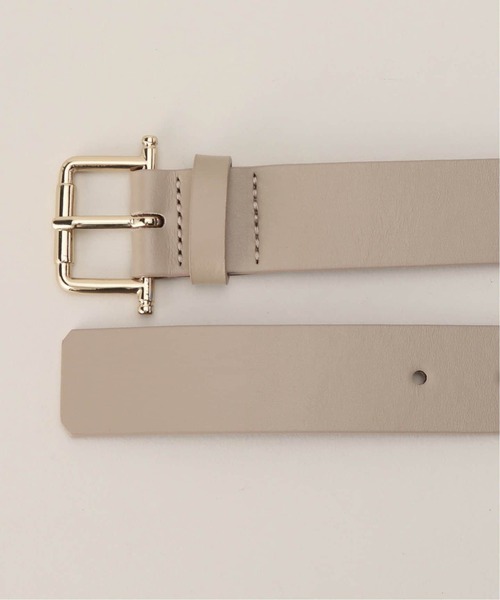 LEFIJE（レフィエ）の「LEFIJE/レフィエ スムースレザーベルト(3cm)（ベルト・レディース・ブラック/ベージュ・XX-SMALL）」の6枚目の写真