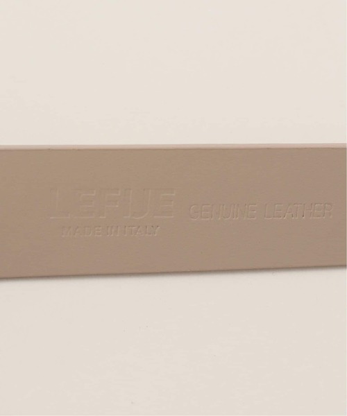 LEFIJE（レフィエ）の「LEFIJE/レフィエ スムースレザーベルト(3cm)（ベルト・レディース・ブラック/ベージュ・XX-SMALL）」の8枚目の写真