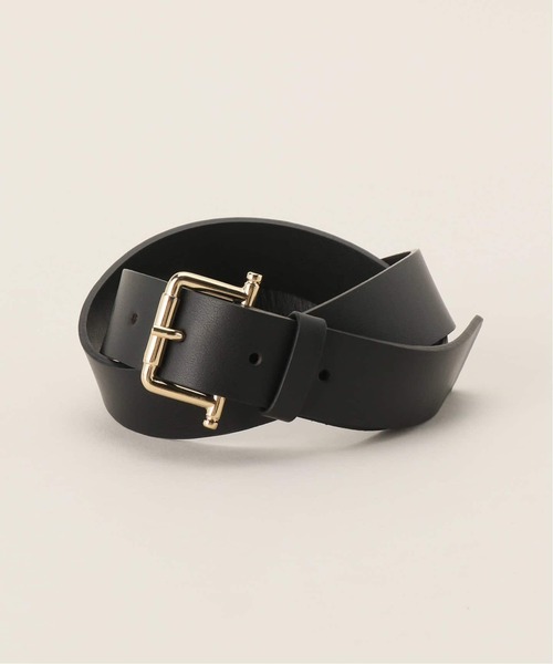 LEFIJE（レフィエ）の「LEFIJE/レフィエ スムースレザーベルト(3cm)（ベルト・レディース・ブラック/ベージュ・XX-SMALL）」の10枚目の写真