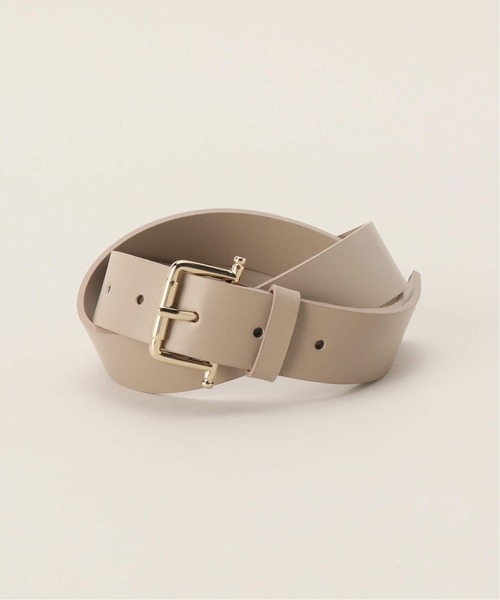 LEFIJE（レフィエ）の「LEFIJE/レフィエ スムースレザーベルト(3cm)（ベルト・レディース・ブラック/ベージュ・XX-SMALL）」の12枚目の写真