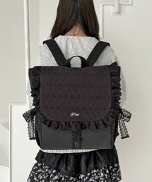 F i.n.t（フィント）の「コットンレースフラップリュック/fint フィント（バックパック/リュック）」