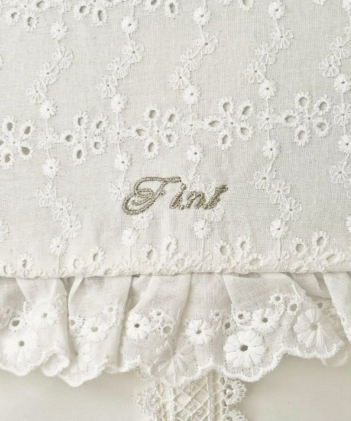 F i.n.t（フィント）の「コットンレースフラップリュック/fint フィント（バックパック/リュック・レディース・ブラック/オフホワイト・FREE）」の5枚目の写真