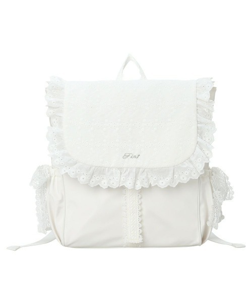 F i.n.t（フィント）の「コットンレースフラップリュック/fint フィント（バックパック/リュック・レディース・ブラック/オフホワイト・FREE）」の14枚目の写真
