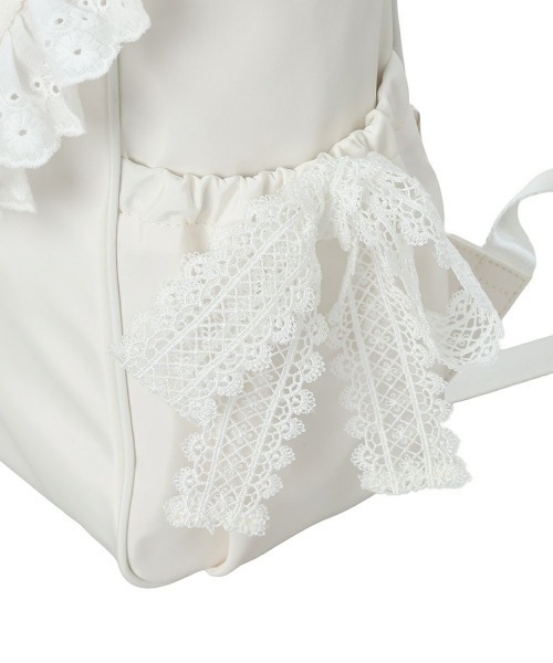 F i.n.t（フィント）の「コットンレースフラップリュック/fint フィント（バックパック/リュック・レディース・ブラック/オフホワイト・FREE）」の21枚目の写真