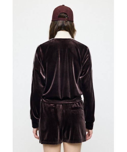 MOUSSY(マウジー)の「【26年SS新作】【セットアップ対応】VELOUR トラックジャケット(ジャージ・レディース・アイボリー/ブラック/ブラウン・FREE)」の16枚目の写真