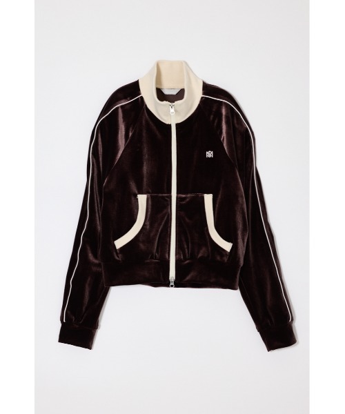 MOUSSY(マウジー)の「【26年SS新作】【セットアップ対応】VELOUR トラックジャケット(ジャージ・レディース・アイボリー/ブラック/ブラウン・FREE)」の22枚目の写真