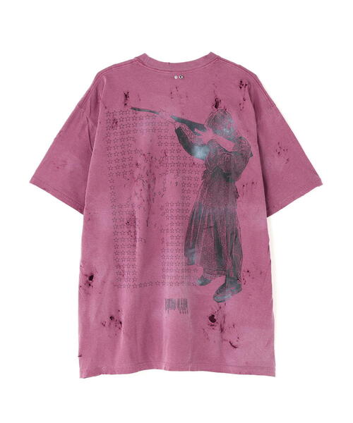 L.H.P(エルエイチピー)の「emary/エメリー/damage Psycocandy T-Shirts(Tシャツ/カットソー・レディース・ブラック/パープル・F)」の5枚目の写真