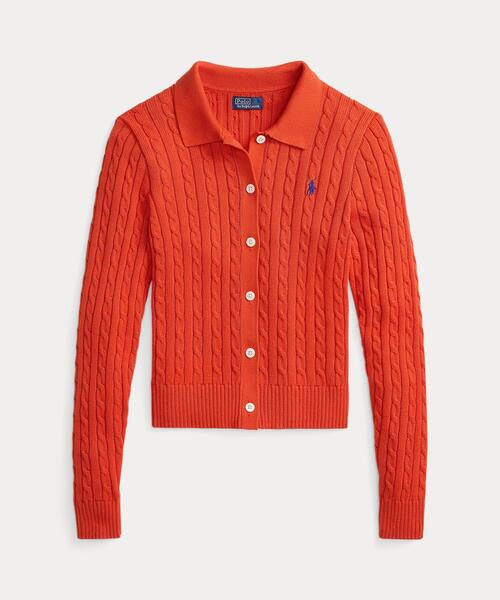ケーブルニット コットン カーディガン（カーディガン/ボレロ）｜POLO