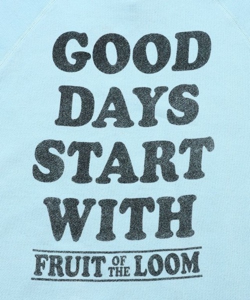 FRUIT OF THE LOOM（フルーツオブザルーム）の「【FRUIT OF THE LOOM】FTL x PEANUTS甘編み裏毛スウェット2 / ピーナッツ シュローダー スウェット（スウェット・メンズ・チャコールグレー/サックスブルー・L/M/S）」の9枚目の写真