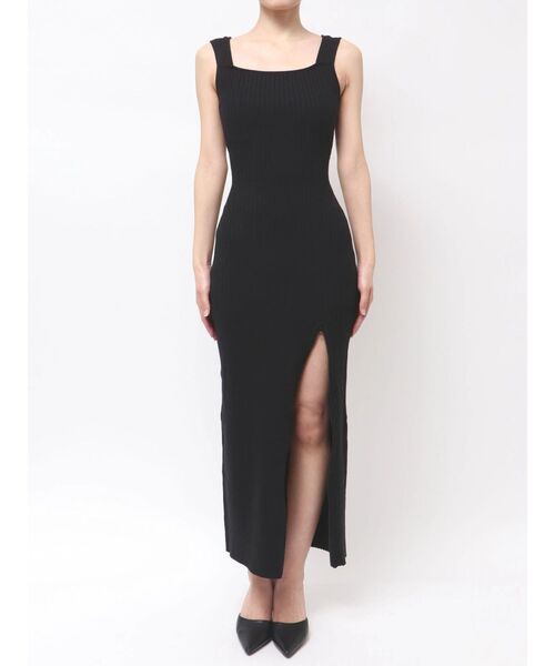 GYDA（ジェイダ）の「バックオープンジップスリットリブニットロングワンピース（ワンピース・レディース・ライトグレー/ミント/グレー/ブラック・FREE）」の13枚目の写真