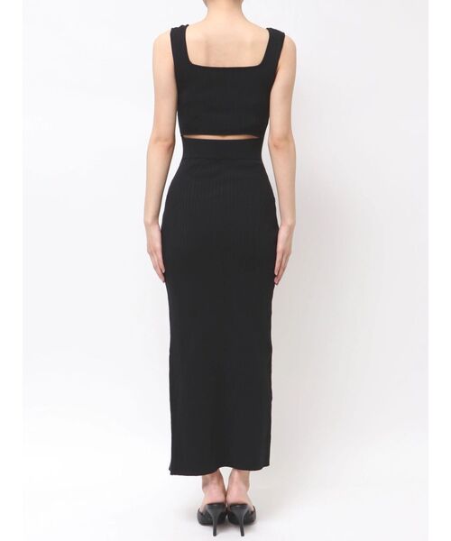 GYDA（ジェイダ）の「バックオープンジップスリットリブニットロングワンピース（ワンピース・レディース・ライトグレー/ミント/グレー/ブラック・FREE）」の15枚目の写真