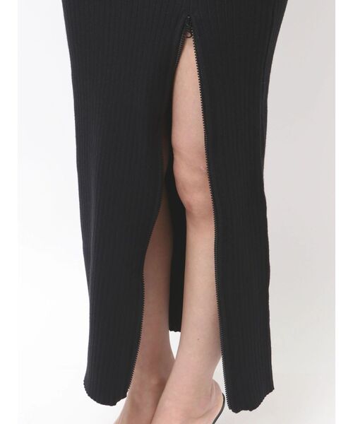 GYDA（ジェイダ）の「バックオープンジップスリットリブニットロングワンピース（ワンピース・レディース・ライトグレー/ミント/グレー/ブラック・FREE）」の18枚目の写真