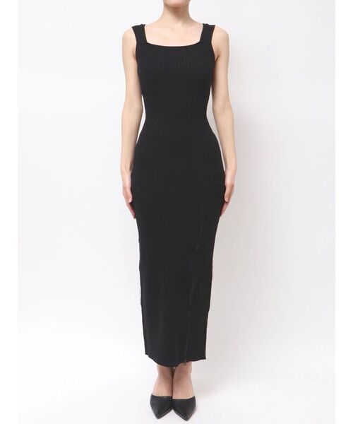 GYDA（ジェイダ）の「バックオープンジップスリットリブニットロングワンピース（ワンピース・レディース・ライトグレー/ミント/グレー/ブラック・FREE）」の20枚目の写真