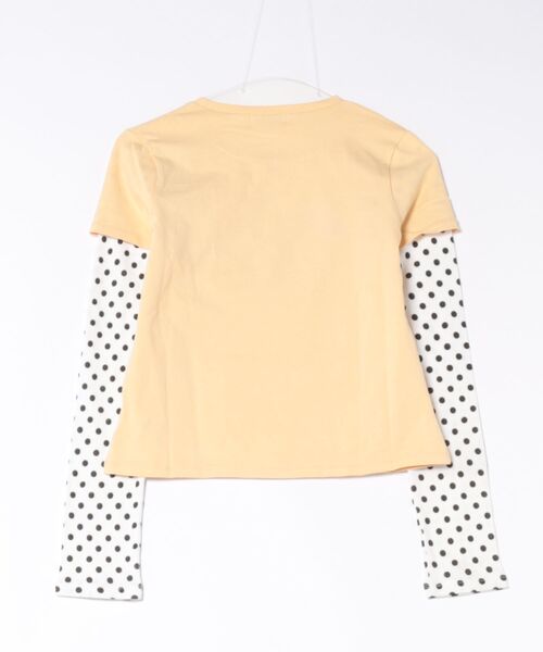 TINA：JOJUN（ティーナジョジュン）の「レイヤード風 パッチワークTシャツ TINA：JOJUN（Tシャツ/カットソー・レディース・イエロー/ライトブルー・M）」の18枚目の写真