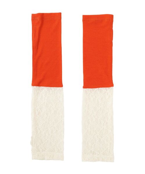 Green Parks(グリーンパークス)の「レース×シアー2Wayアームカバー(アームカバー・レディース・グレー/グリーン/オレンジ・FREE)」の3枚目の写真