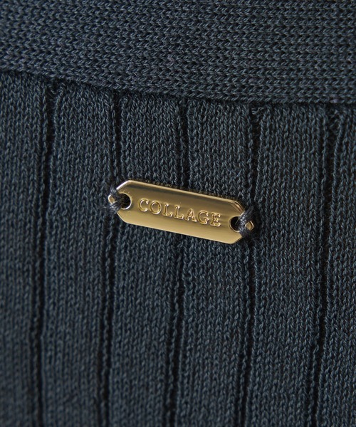 COLLAGE GALLARDAGALANTE（コラージュガリャルダガランテ）の「ドライコットンワイドリブカーディガン/セットアップ可/アンサンブル可（カーディガン/ボレロ・レディース・チャコールグレー/レモンイエロー・FREE）」の16枚目の写真