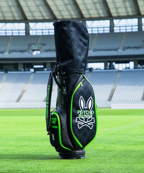Psycho Bunny（サイコバニー）の「[GOLF]カートキャディバッグ FLAGSHIP（ショルダーバッグ・メンズ・ブラック/ホワイト・FREE）」の2枚目の写真