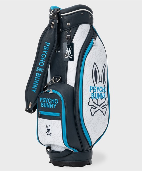 Psycho Bunny（サイコバニー）の「[GOLF]カートキャディバッグ FLAGSHIP（ショルダーバッグ・メンズ・ブラック/ホワイト・FREE）」の4枚目の写真