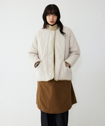 STUDIO TOMBOY（スタジオトムボーイ）の「コーデュロイカラー ディテール キルティング ジャンパー_ライトベージュ 9176113982（MA-1）」