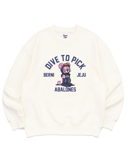 BERNI(ベルニ)の「チェジュ BERNI DIVE トゥ スウェット(クリーム)(スウェット・レディース・その他・MEDIUM/LARGE/X-LARGE/SMALL)」の1枚目の写真
