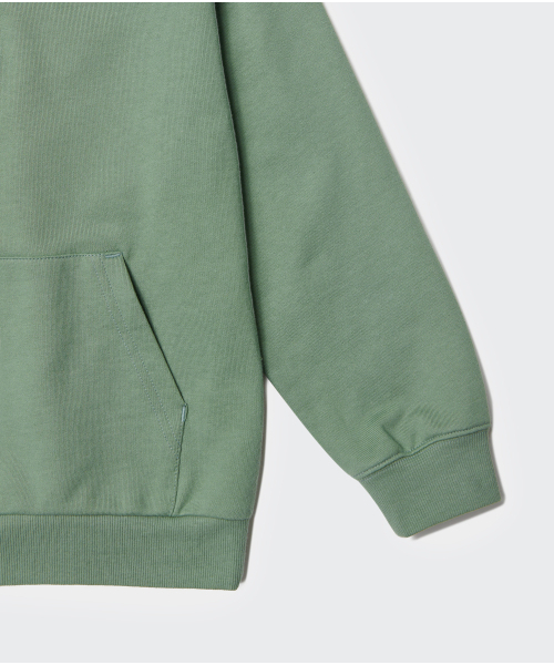 MUSINSA STANDARD KIDS（ムシンサスタンダードキッズ）の「オーバーサイズハーフジップスウェットシャツ[セージグリーン]（スウェット・レディース・その他・100/110/130）」の9枚目の写真