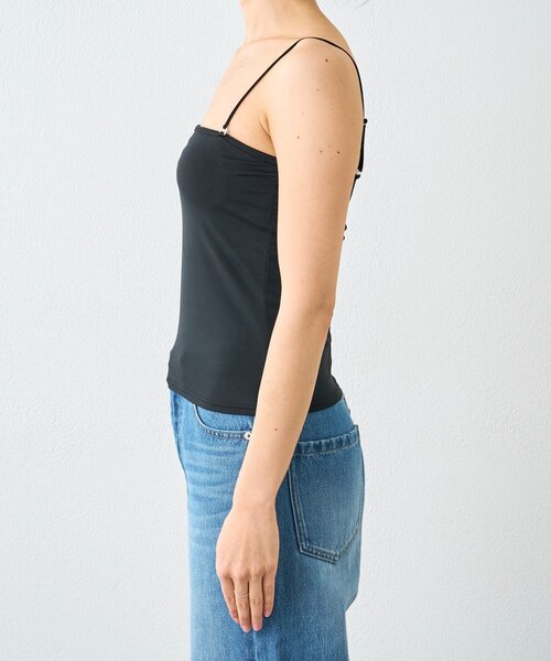 RIVE DROITE（リヴドロワ）の「【MYSELFbyRD（マイセルフバイリヴドロワ）2wayベアキャミソール（キャミソール・レディース・ブラック/オフホワイト・FREE）」の18枚目の写真