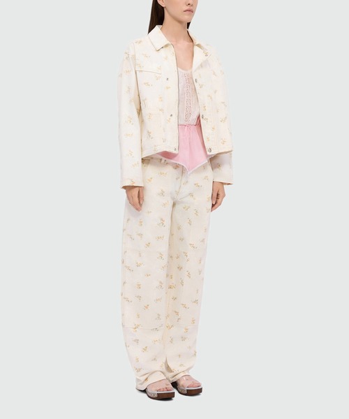 MSGM(エムエスジーエム)の「レースインサート キャミブラウス(キャミソール・レディース・ピンク・40)」の4枚目の写真