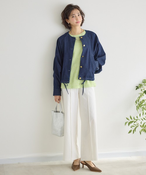 KATHARINE ROSS(キャサリンロス)の「【KATHARINE ROSS】3G抄繊糸ラグランプルオーバー(ニット/セーター・レディース・グリーン/ネイビー/オフホワイト・FREE)」の21枚目の写真