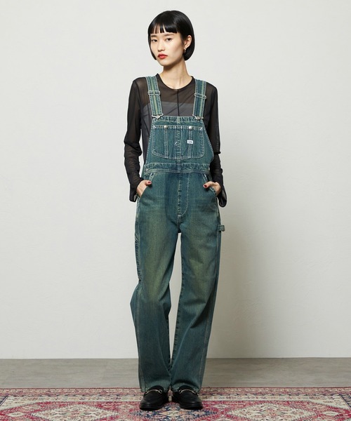 Lee(リー)の「Lee/リー テーパードオーバーオール/サロペット DUNGAREES/新色(サロペット/オーバーオール・レディース・ブラック/グリーン・X-SMALL/MEDIUM/SMALL)」の2枚目の写真